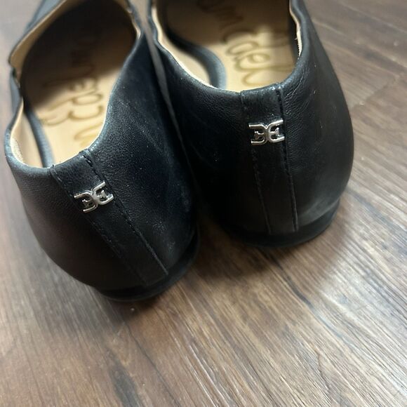 Sam Edelman Emelie Square Toe Loafers Flats Slip Soft Black Leather Womens 10 - Picture 8 of 11